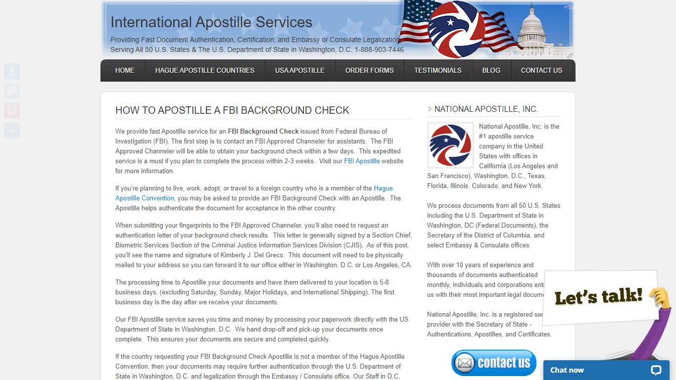 How to Apostille a FBI Background Check - International Apostille